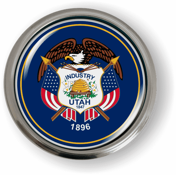 Utah State Flag Emblem Best License Plate Frames